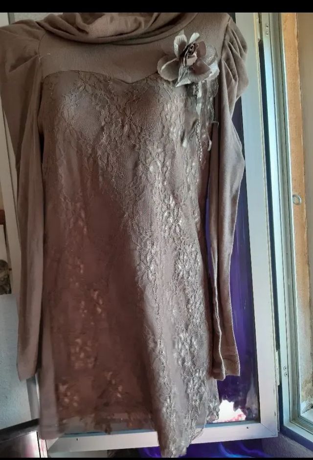 Jersey marrón mujer - Talla M