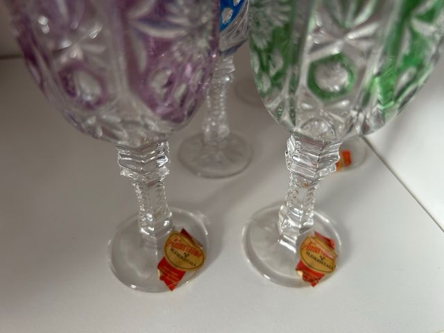 Copas licor Anna Hutte - Cristal multicolor