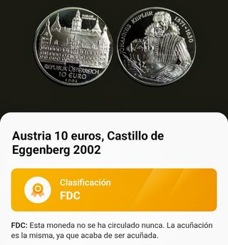 Moneda Austria 10€ 2002 (FDC)