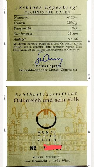 Moneda Austria 10€ 2002 (FDC)