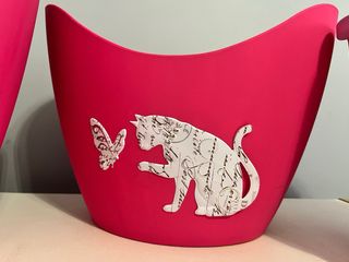 3 Jarrones plásticos decorativos - Gatos