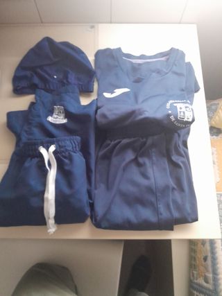 Uniforme gimnasia+traje de baño +gorra piscina