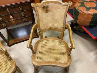 Mecedoras vintage de mimbre (2)