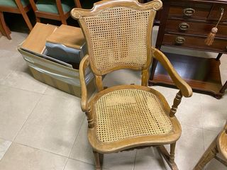 Mecedoras vintage de mimbre (2)