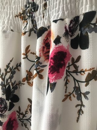 Vestido largo floral Shein abertura frontal S