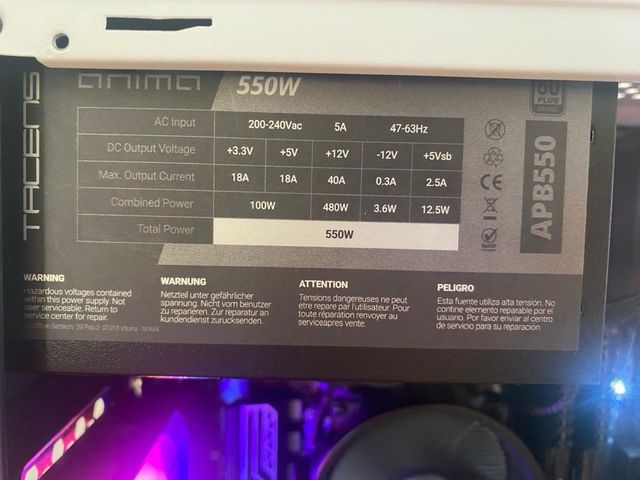 PC Gamer Ryzen 5 /RX 580/16GB RAM/1TB SSD