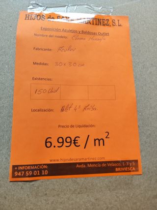 Azulejos Croma Naranja 30x30 outlet