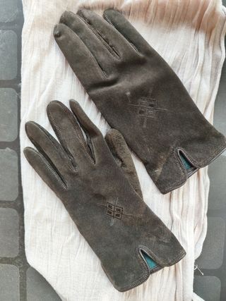 Guantes ante marrón mujer