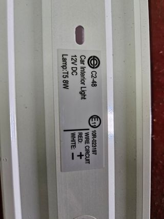 Lámpara fluorescente 12v camper 2 unidades