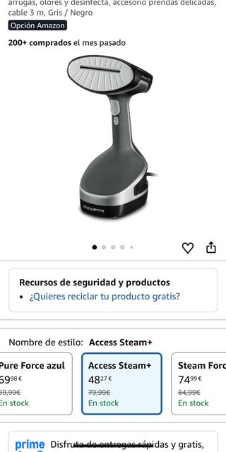 Plancha vertical Rowenta Access Steam+