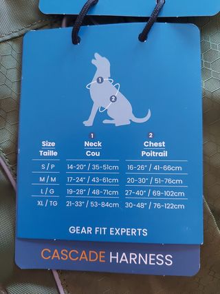 Arnés Perro - Kurgo Cascade XL -  para senderismo/