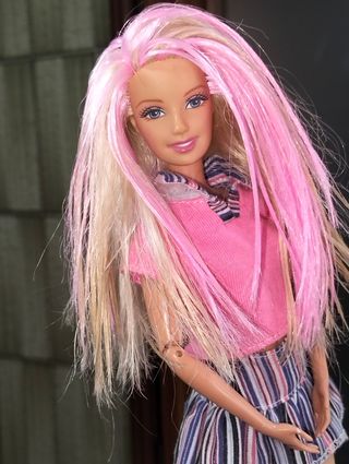 Barbie capelli rosa