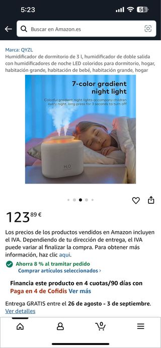 Humidificador QYZL 3L - Blanco