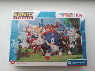 Puzzle Sonic 104 peças Clementoni SUPER