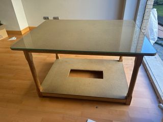 Mesa camilla madera -  maciza