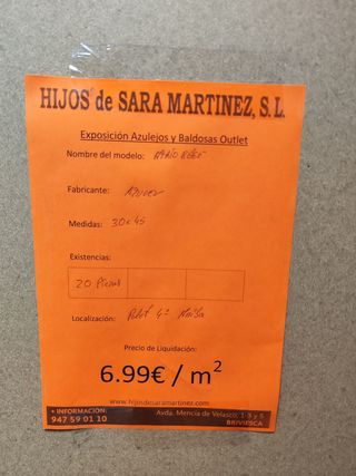 Azulejos Árido Beige 30x45 outlet