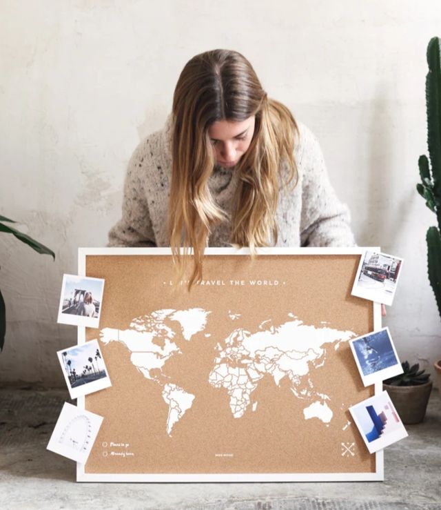 Mapa Mundi Corcho Miss Wood - Woody Map