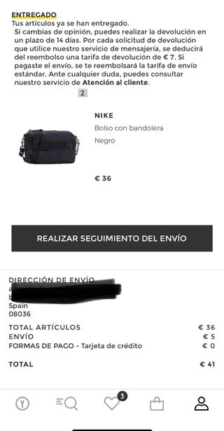 Riñonera bolso Nike negra