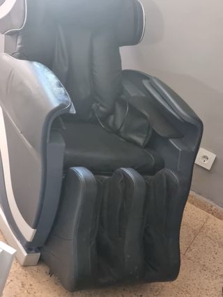 Sillón masaje piel sintética negro