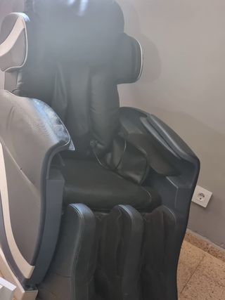 Sillón masaje piel sintética negro