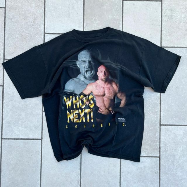 Vintage 1998 WCW Goldberg wrestling promo tee XL