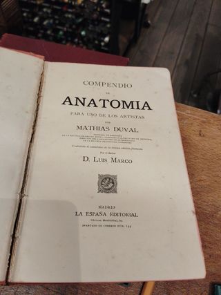 Compendio de anatomía para uso de los artistas 