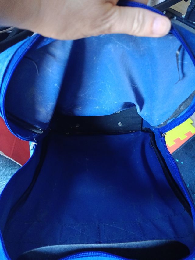 Mochila infantil ruedas azul