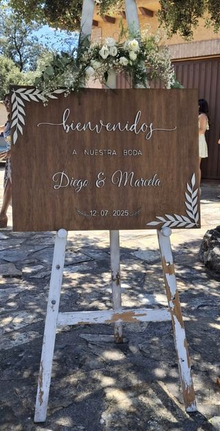 Cartel boda personalizado