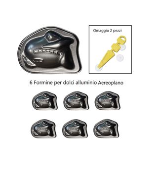 Formine Alluminio Aereoplano per Dolci & Biscotti