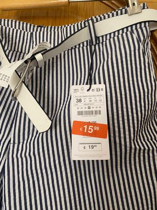 Pantalones rayas Stradivarius T38