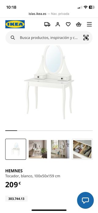 Tocador Hemnes blanco Ikea