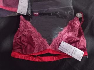  7 Sujetadores 90B Women'Secret - 7 uds+braguita S