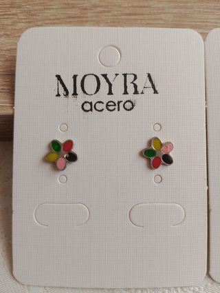 LOTE Pendientes Peppa Pig 
 Moyra Acero