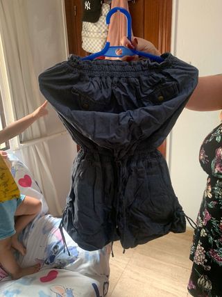 Mono corto mujer azul - Talla S