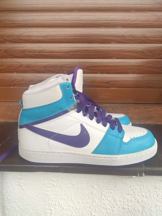 Zapatillas Nike altas turquesa