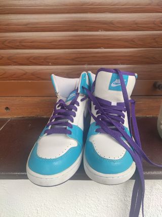 Zapatillas Nike altas turquesa