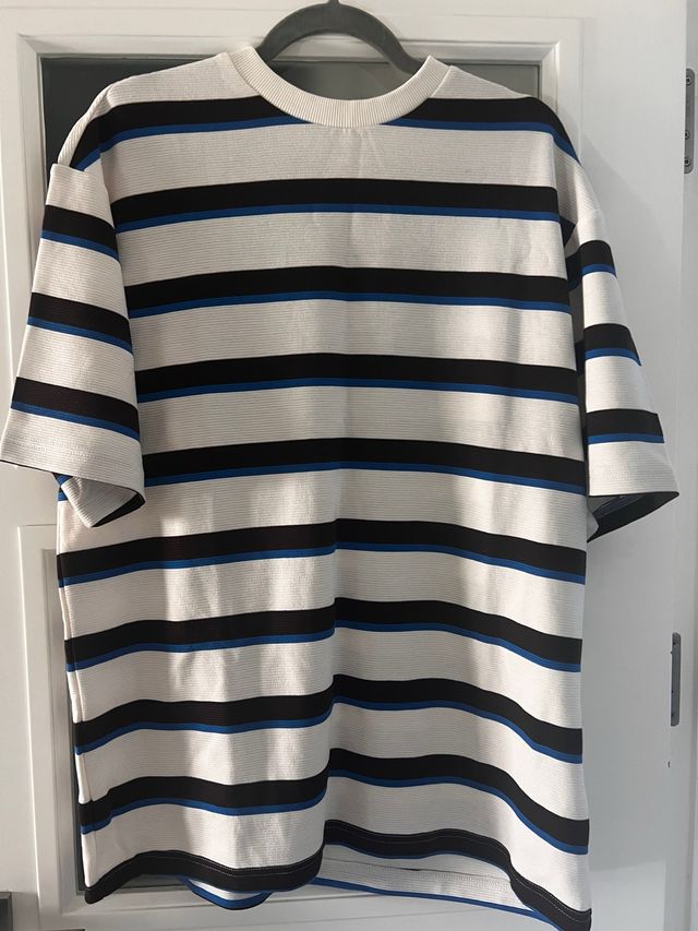 Camiseta rayas azul-blanco