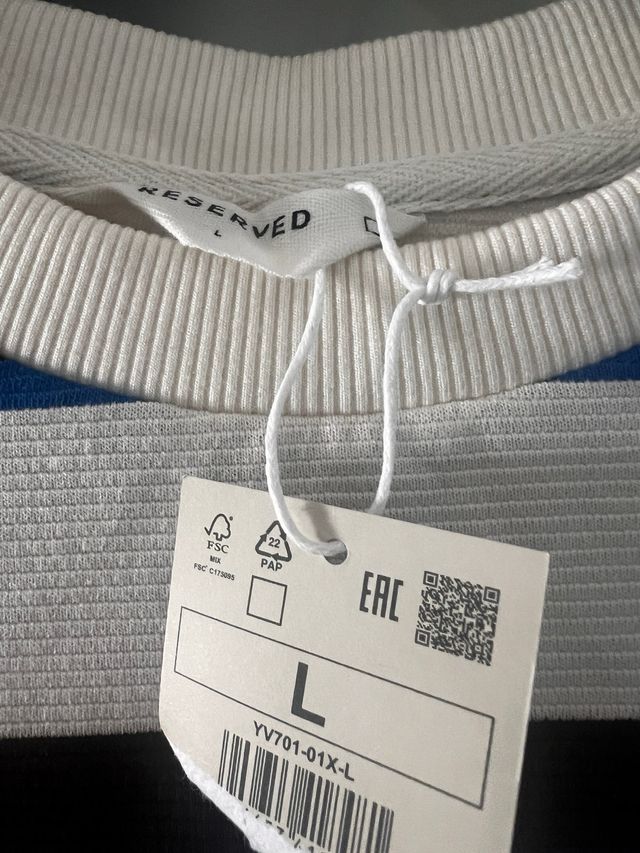 Camiseta rayas azul-blanco