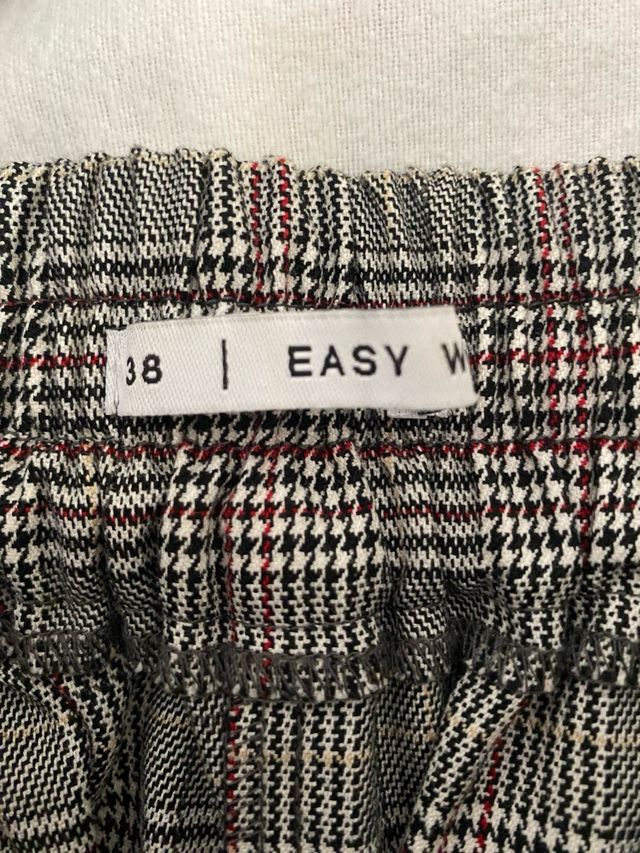 Traje Chaqueta cruzada gris Easy Wear y pantalón.