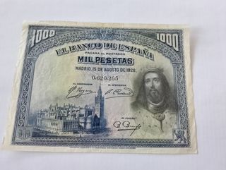 Billete 1000 Pesetas 1928