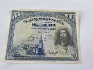 Billete 1000 Pesetas 1928
