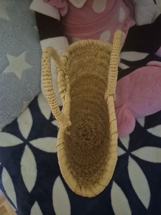 Capazo mimbre niña
