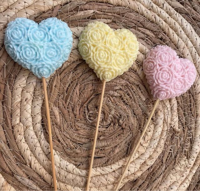 Moldes silicona corazón