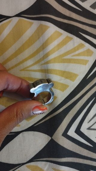 Anillo de oso plata