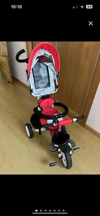 Triciclo Bebé Evolutivo Rojo