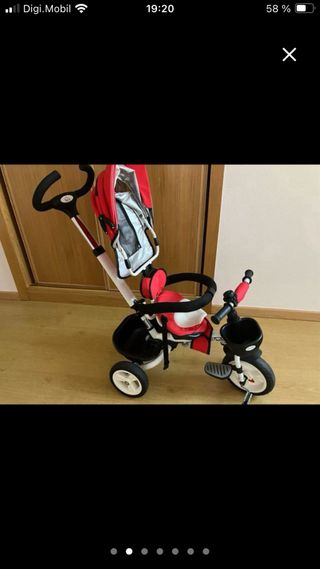 Triciclo Bebé Evolutivo Rojo