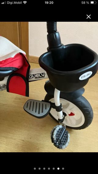 Triciclo Bebé Evolutivo Rojo
