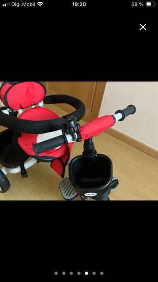 Triciclo Bebé Evolutivo Rojo