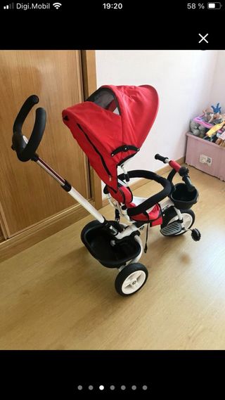 Triciclo Bebé Evolutivo Rojo