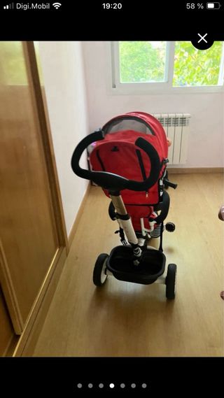 Triciclo Bebé Evolutivo Rojo